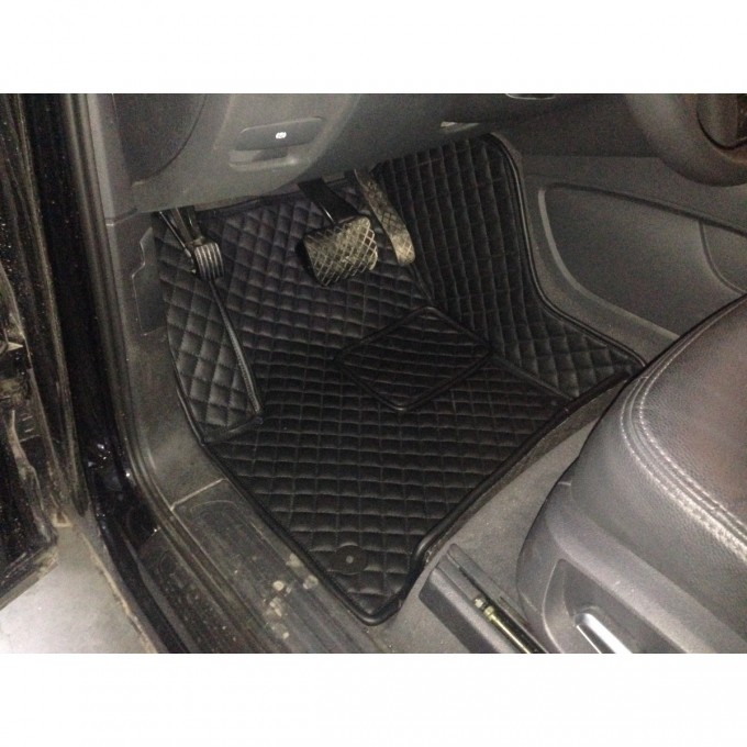 Коврики из экокожи PANDORA (2 передних 3D, 2 задних + задняя перемычка) 33843